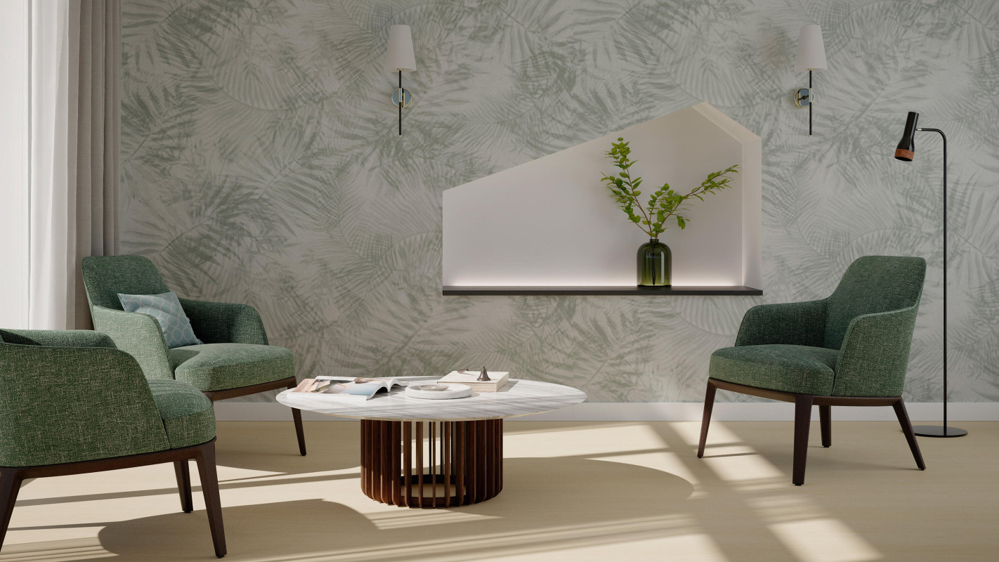 Mantas Comerciais / ProtectWall - Parede / Saúde / Salas Administrativas na Saúde / Palm KAKI / 264991095